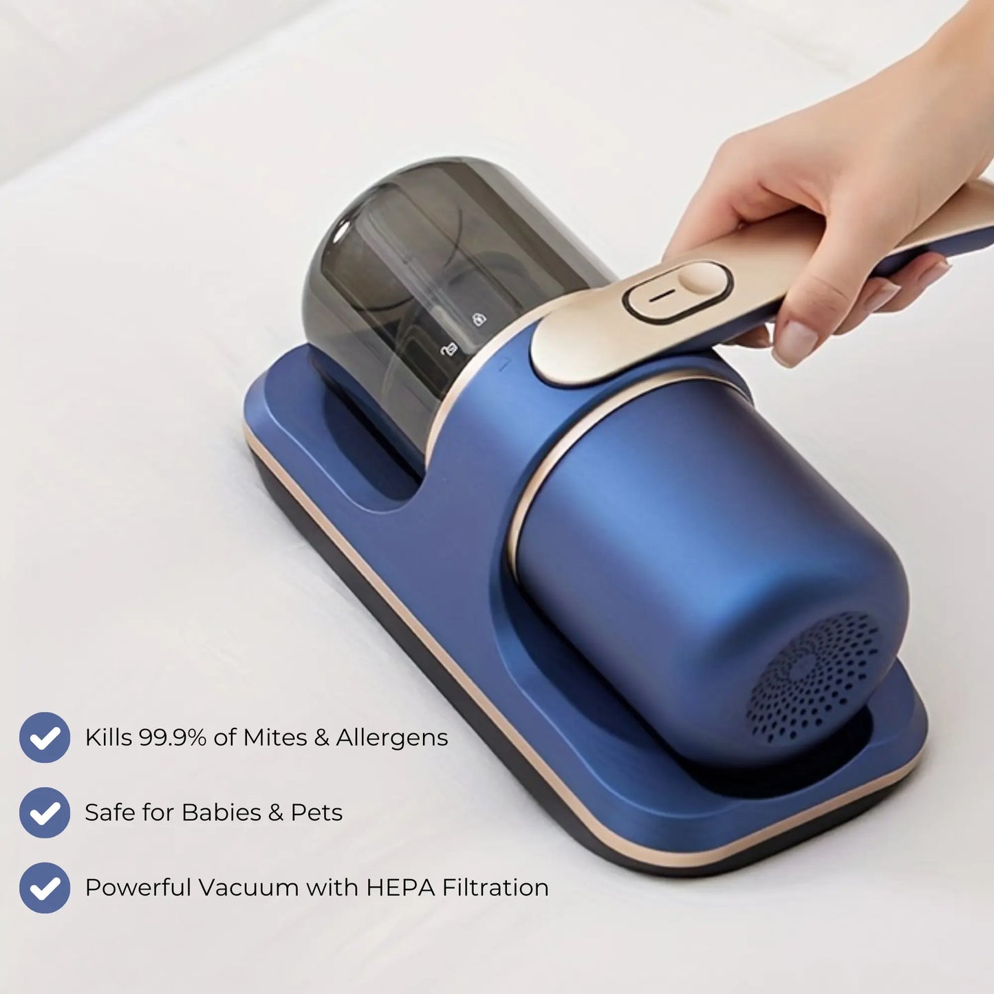 HygienMax - Advanced UV-C Mite Vacuum for a Healthier Home